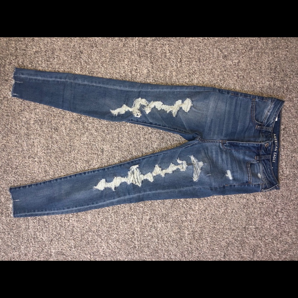 American Eagle Ripped Jeans. Next Level Stretch.